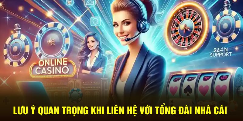 Lưu ý quan trọng khi liên hệ với tổng đài nhà cái