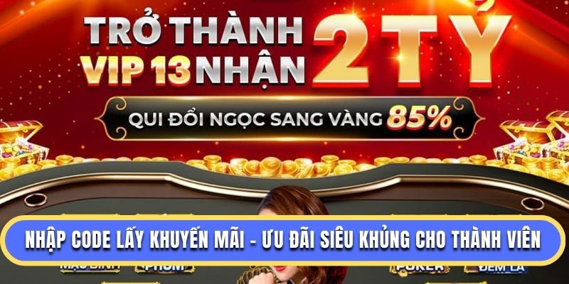 Nhập code khuyến mãi